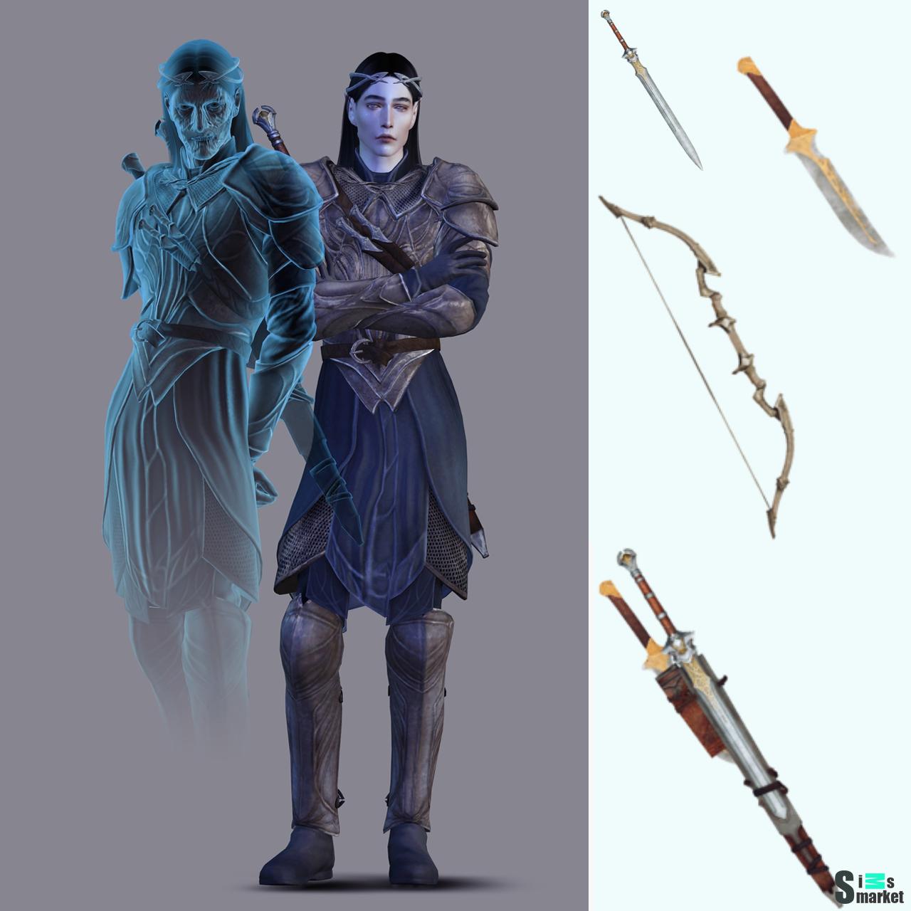 Комплект брони "Celebrimbor" для Симс 4. Скачать мод  Комплект брони "Celebrimbor" для Симс 4. Скачать мод