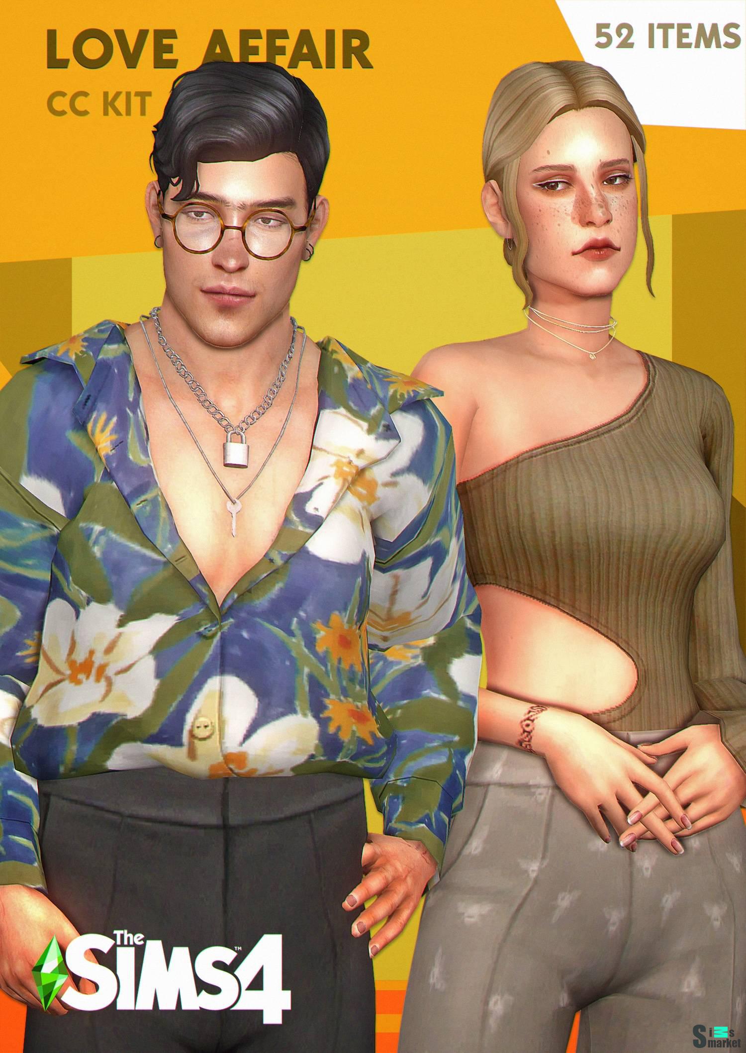 Комплект для симов и симочек "LOVE AFFAIR" для Симс 4 для Симс 4. Скачать мод