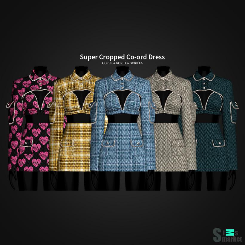 Комплект одежды by gorillax3 для Симс 4. Скачать мод