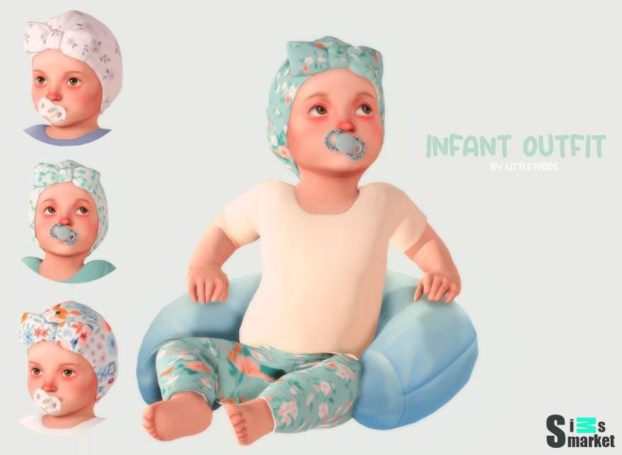 Комплект одежды для младенцев "Infant outfit set 2" для Симс 4 для Симс 4. Скачать мод