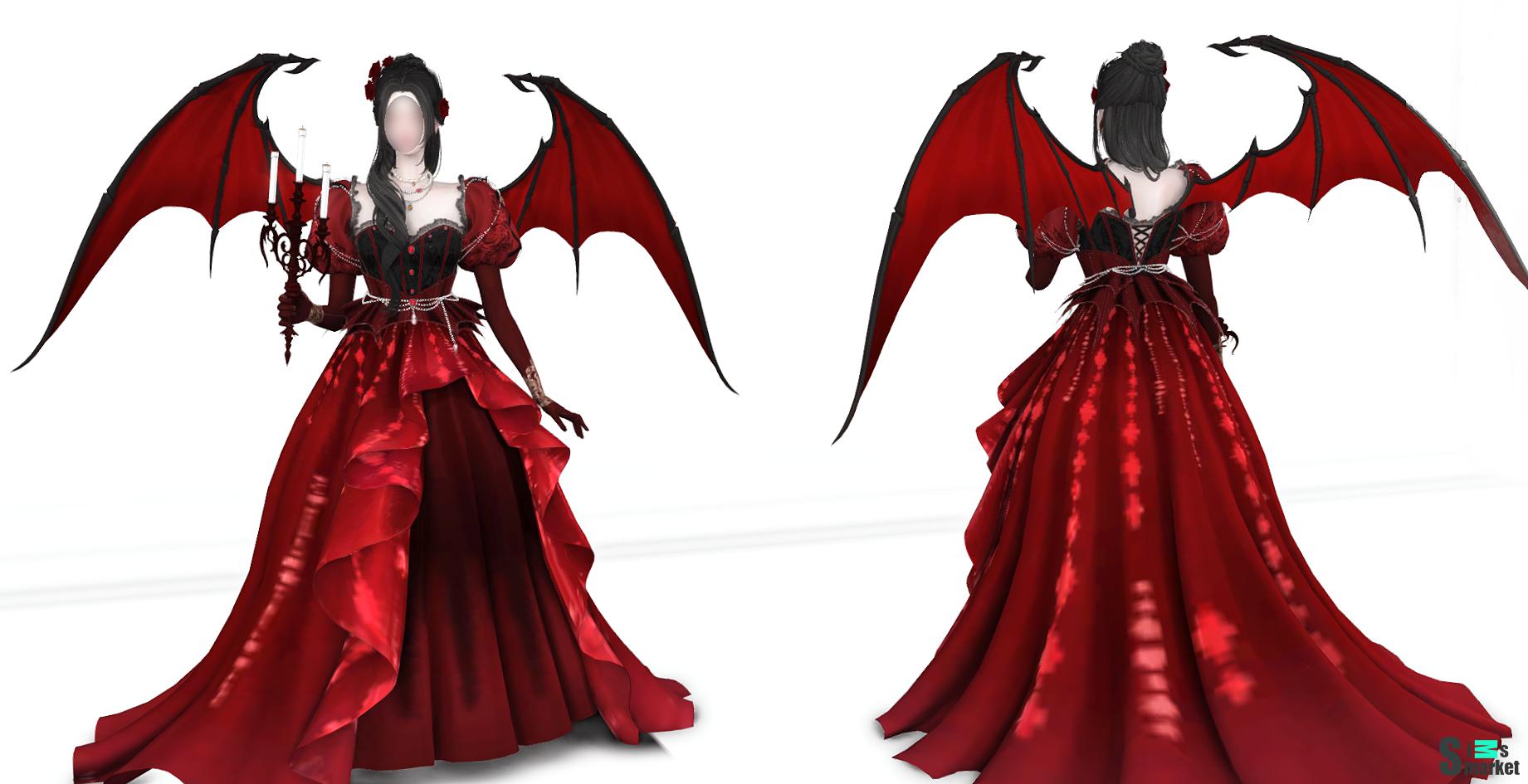 Комплект "Сумеречный костюм" для Симс 4. Скачать мод