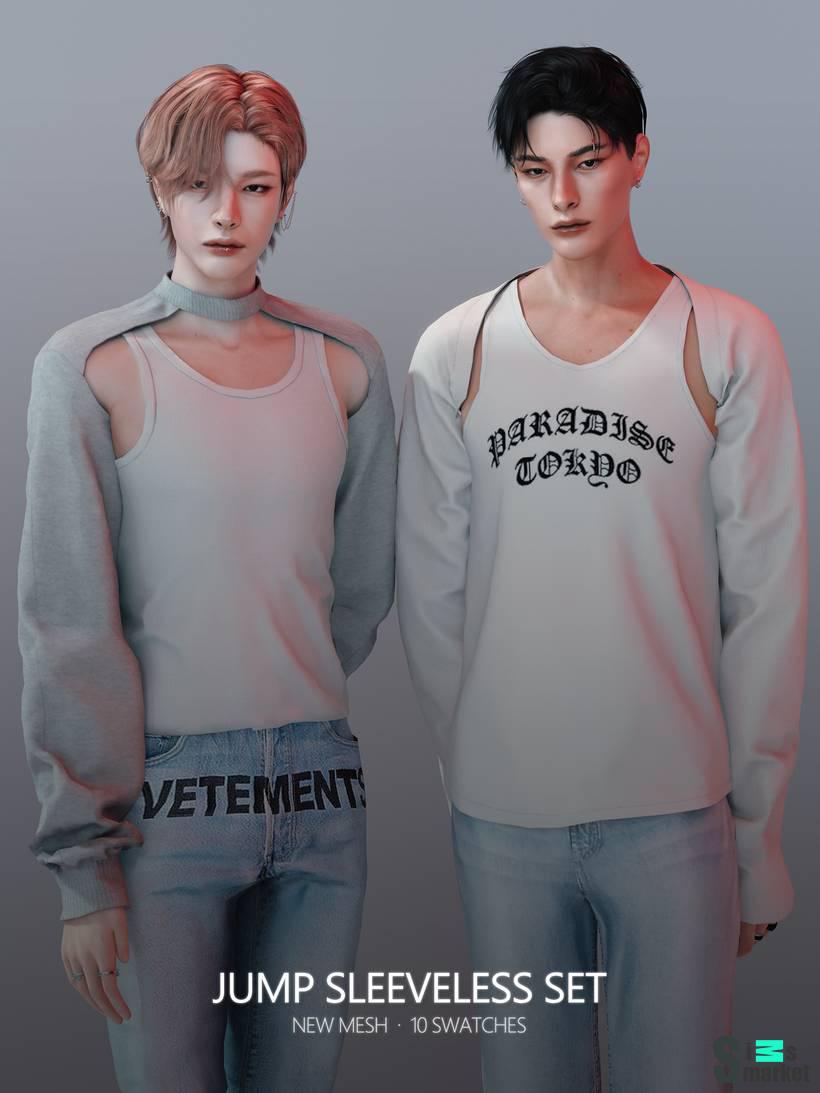 Комплекты для симов "Jump Sleeveless Set" для Симс 4 для Симс 4. Скачать мод  Комплекты для симов "Jump Sleeveless Set" для Симс 4 для Симс 4. Скачать мод