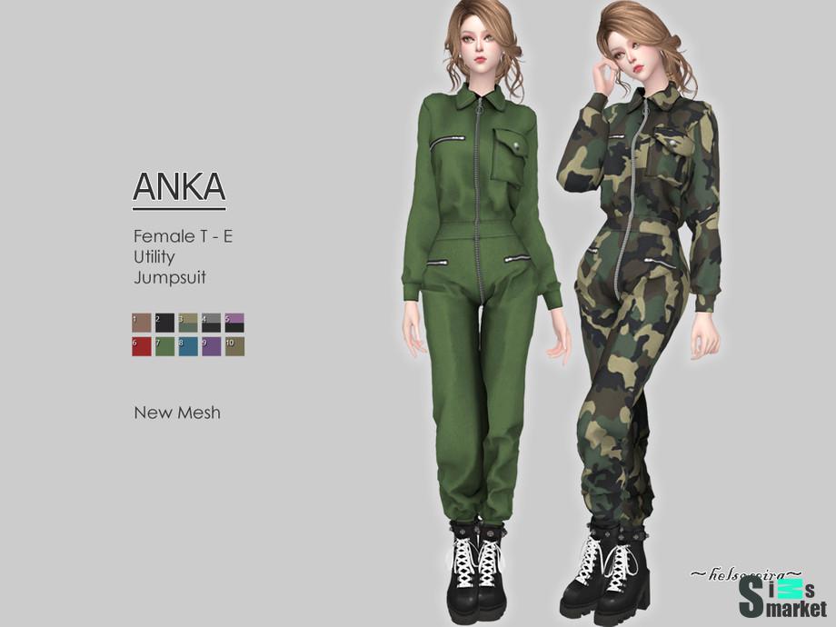 Костюм ANKA by Helsoseira для Симс 4. Скачать мод