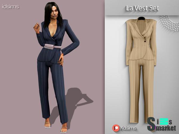 Костюм la vest by idsims для Симс 4. Скачать мод