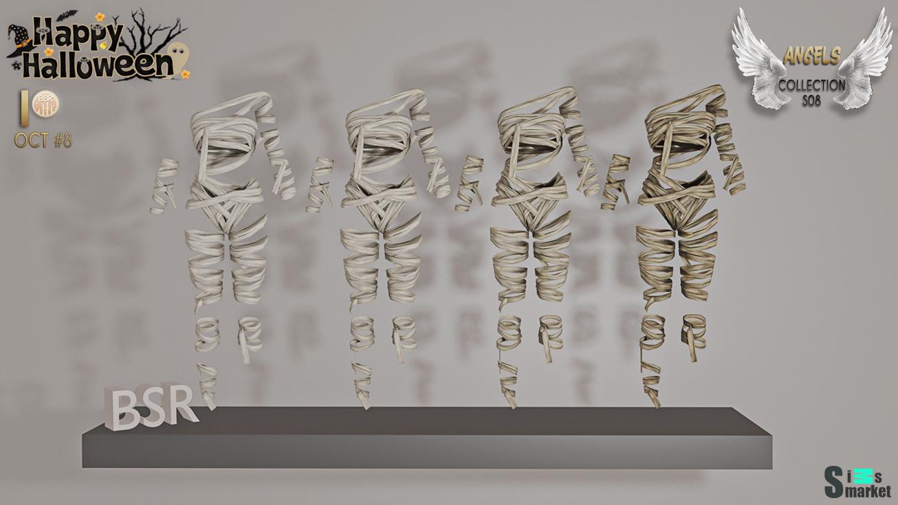 Костюм мумии "Mummy Costume S08" для Симс 4 для Симс 4. Скачать мод