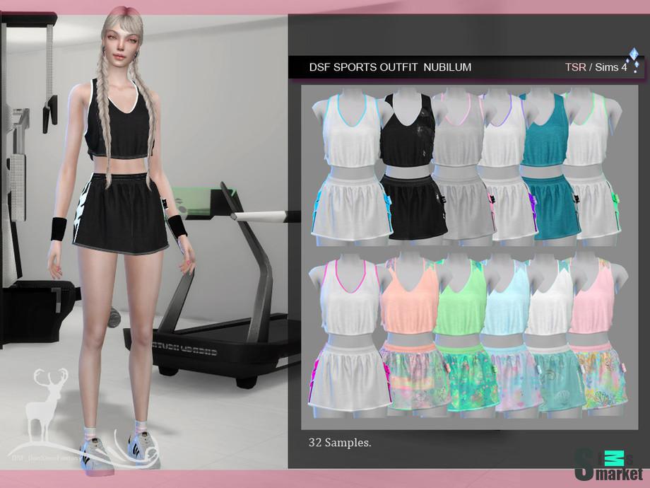 Костюм NUBILUM by DanSimsFantasy для Симс 4. Скачать мод