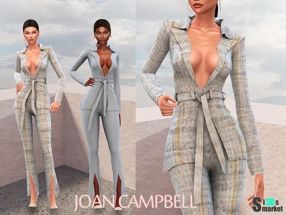 Костюм Stephanie by Joan Campbell Beauty для Симс 4. Скачать мод