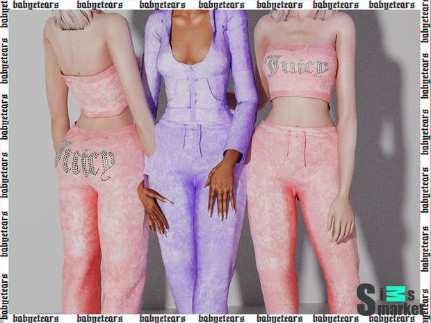 Костюм ♡ by babyetears для Симс 4. Скачать мод