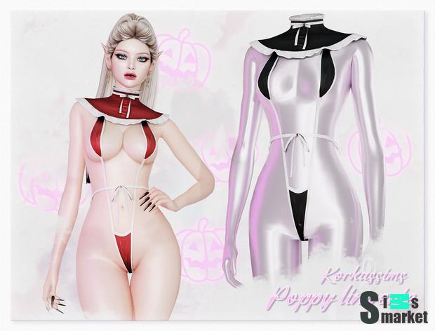 Костюмчик - Poppy lingerie от korkassims для Симс 4. Скачать мод