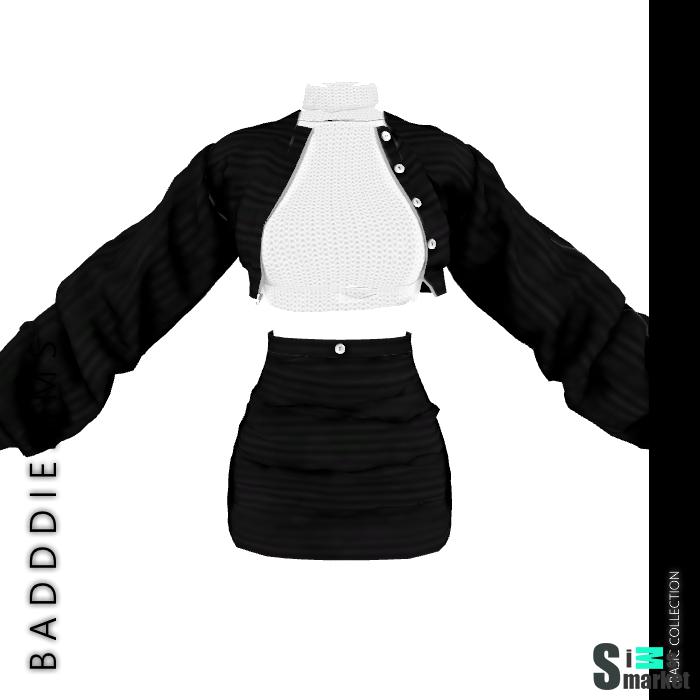 Костюмы "BASIC COLLECTION" by BADDDIESIMS для Симс 4. Скачать мод