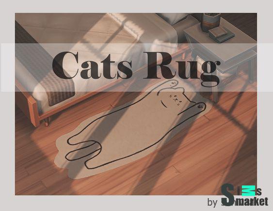 Коврик "Cats Rug" - для Симс 4 для Симс 4. Скачать мод