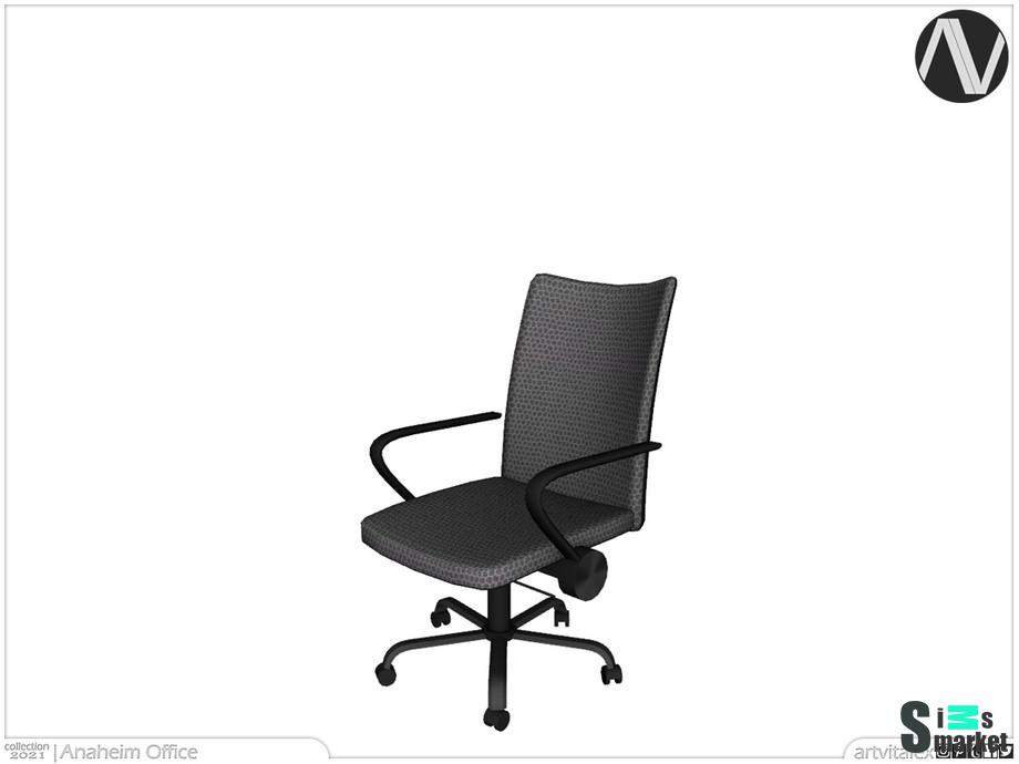 Кресло Office by ArtVitalex для Симс 4. Скачать мод