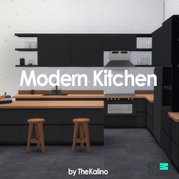 Кухня modern by  kalino-thesims для Симс 4. Скачать мод