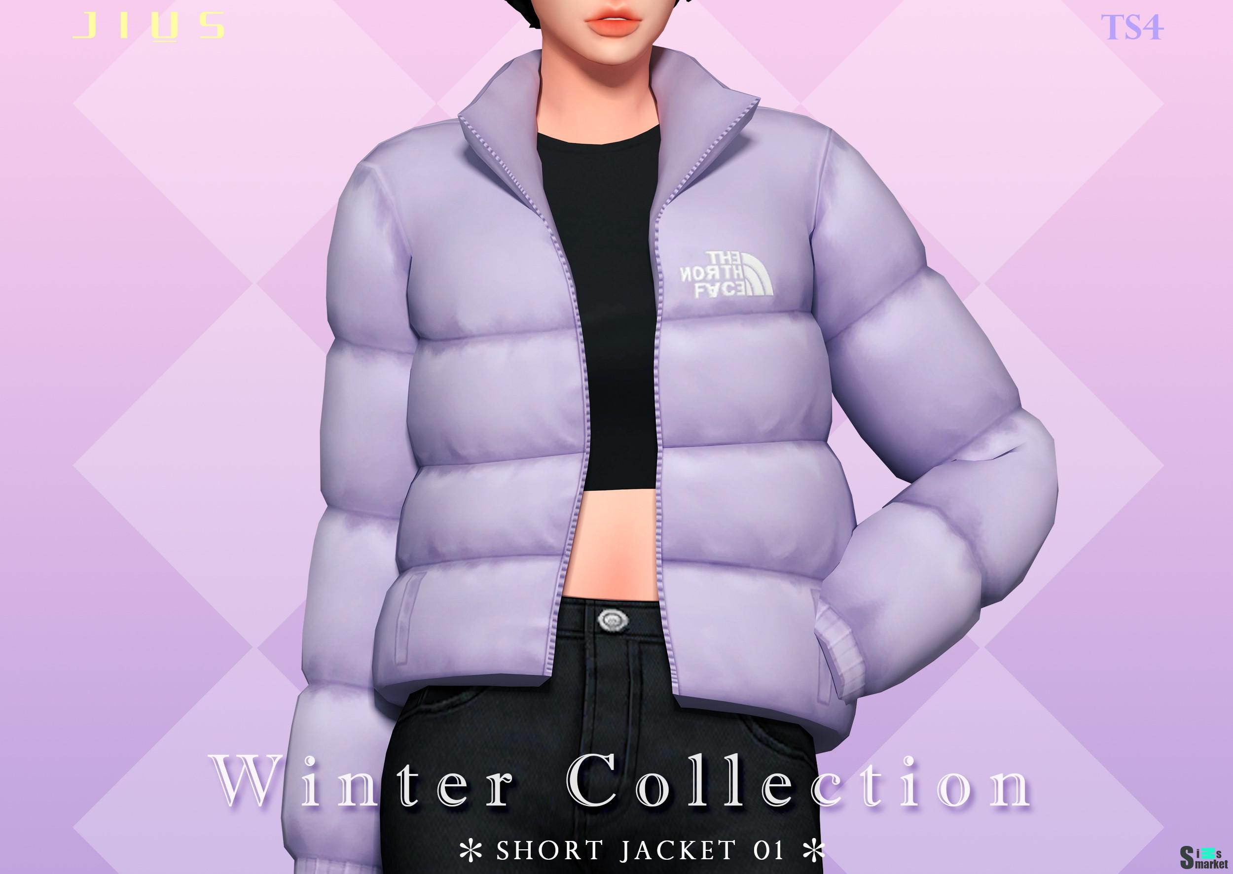 Куртка winter  by  jius-sims для Симс 4. Скачать мод