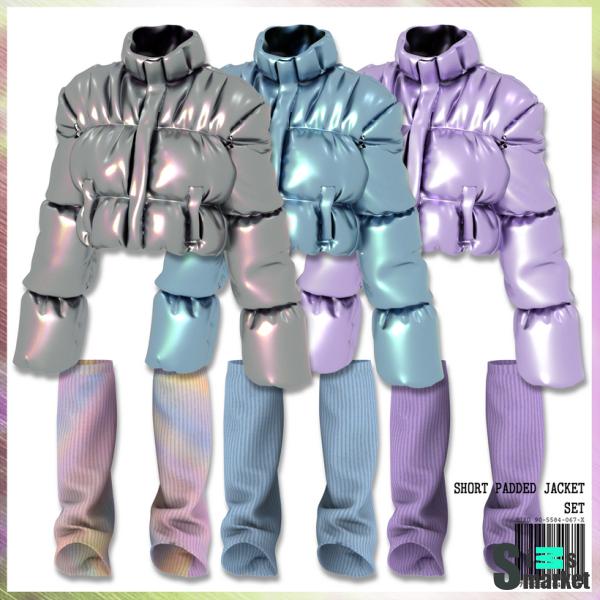 Куртка ﻿short padded by miro для Симс 4. Скачать мод