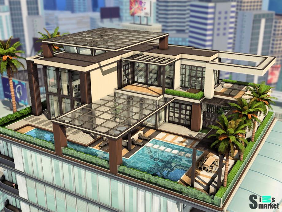 Квартира "Luxury Penthouse"-для Симс 4 для Симс 4. Скачать мод