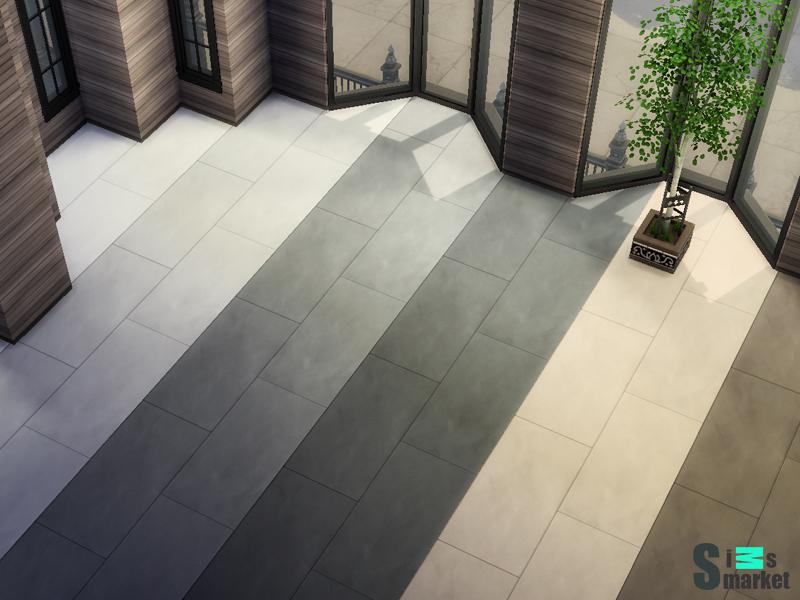 Large Slate Floor Tiles для Симс 4. Скачать мод