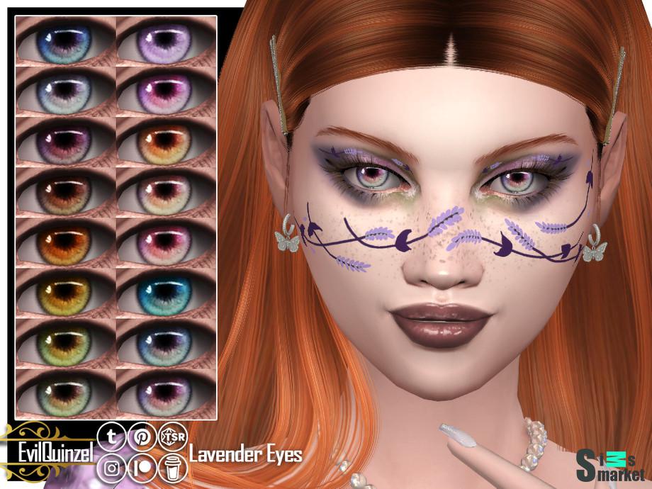 Lavender Eyes для Симс 4. Скачать мод