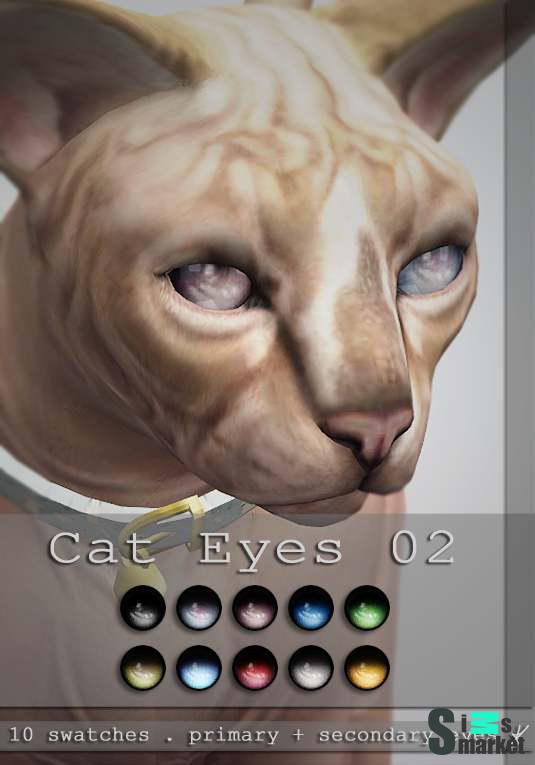 Линзы "cat eyes 02" для Симс 4 для Симс 4. Скачать мод