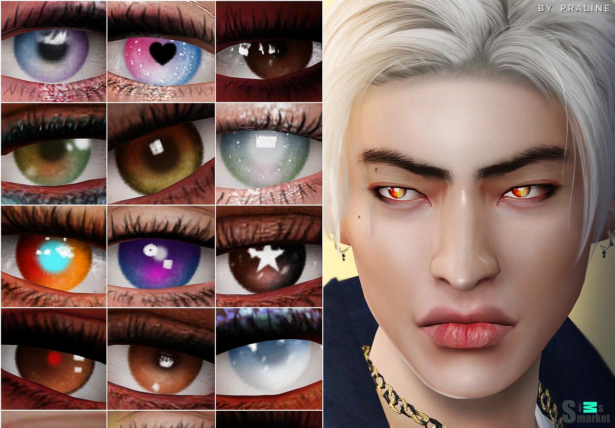 Линзы DI(eYE) by  Pralinesims для Симс 4. Скачать мод