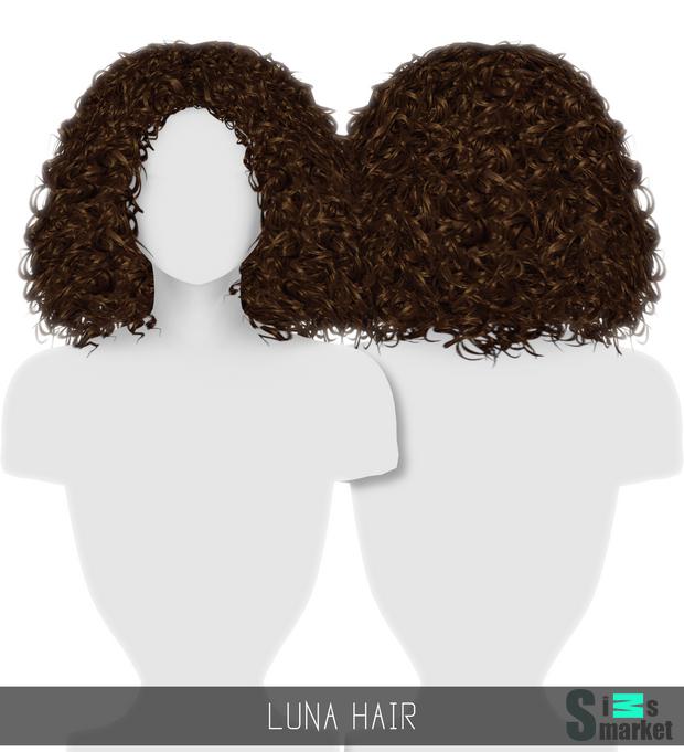 LUNA HAIR для Симс 4. Скачать мод