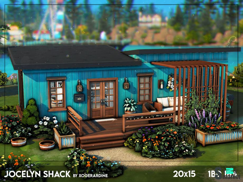 Маленький домик "Jocelyn Shack (NO CC)" - для Симс 4 для Симс 4. Скачать мод