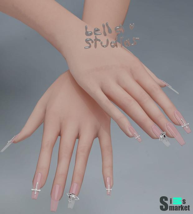 Маникюр by BELLA $TUDIOS для Симс 4. Скачать мод