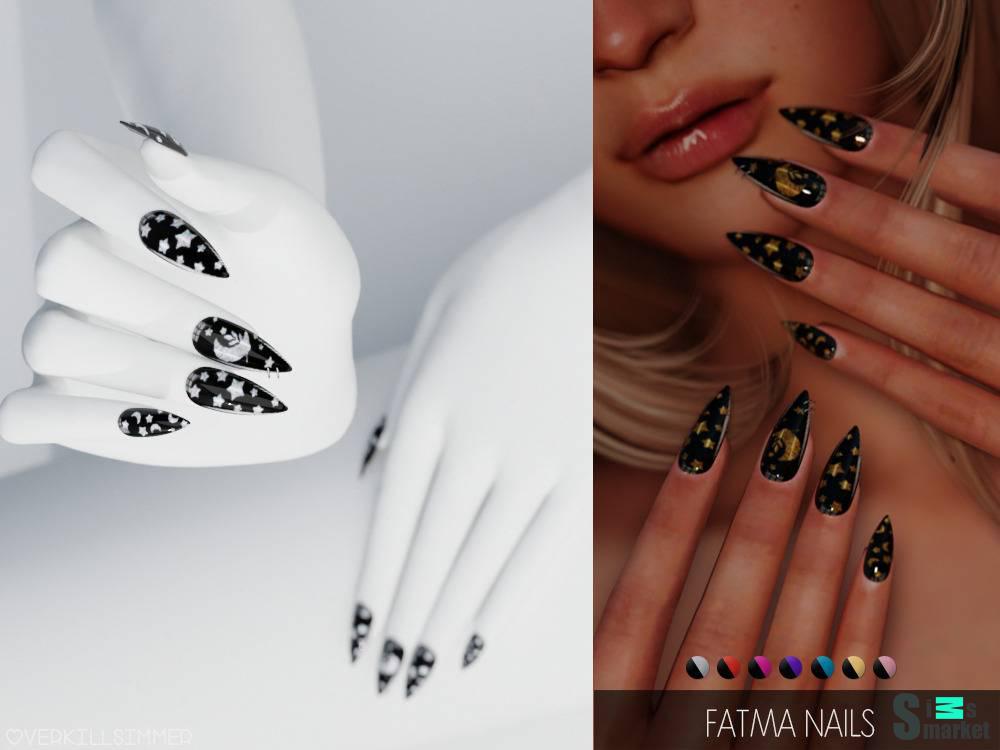 Маникюр "Fatma nails" для Симс 4 для Симс 4. Скачать мод