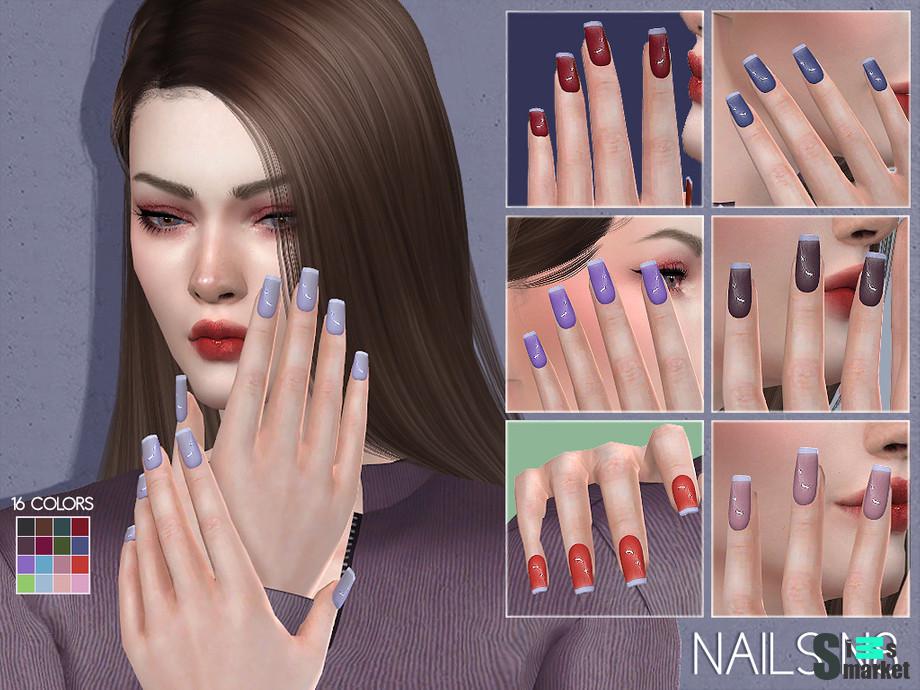 Маникюр N8 by Lisaminicatsims для Симс 4. Скачать мод