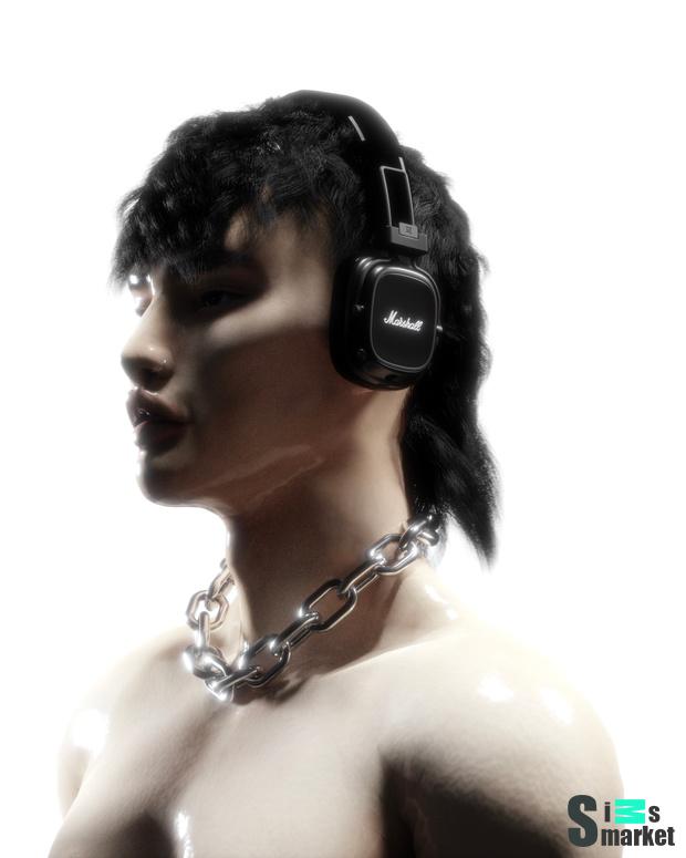 MARSHALL MAJOR IV BLUETOOTH HEADPHONES by BELLA $TUDIOS для Симс 4. Скачать мод