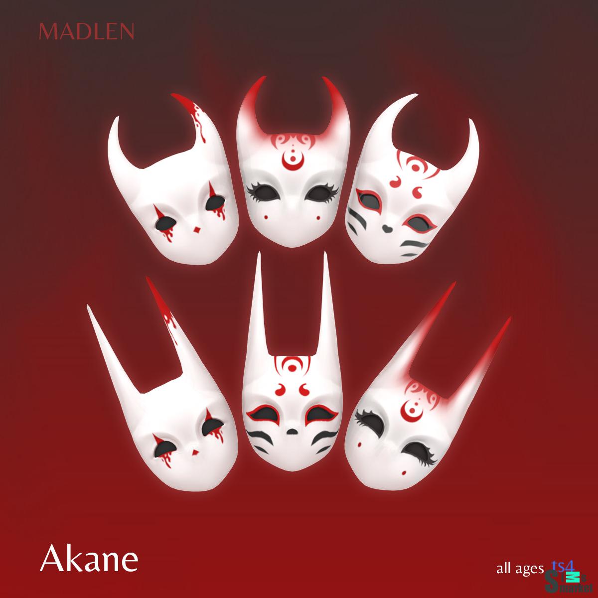 Маски демонов для Хэллоуина "Akane Halloween Masks" для Симс 4. Скачать мод Маски демонов для Хэллоуина "Akane Halloween Masks" для Симс 4. Скачать мод