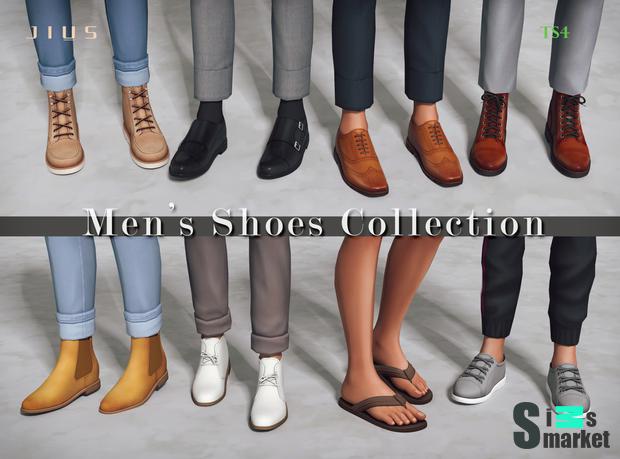 Men's shoes collection Part 1 by Jius-sims для Симс 4. Скачать мод