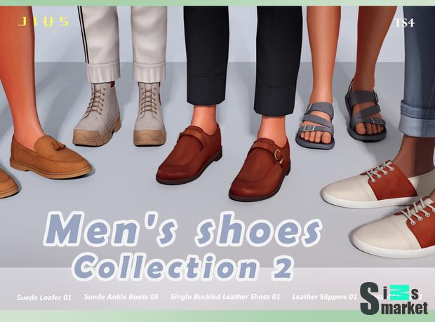 Men's shoes collection Part 2 by Jius-sims для Симс 4. Скачать мод