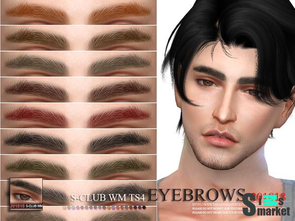 Мужские брови S-Club WM ts4 Eyebrows от S-Club для Симс 4. Скачать мод