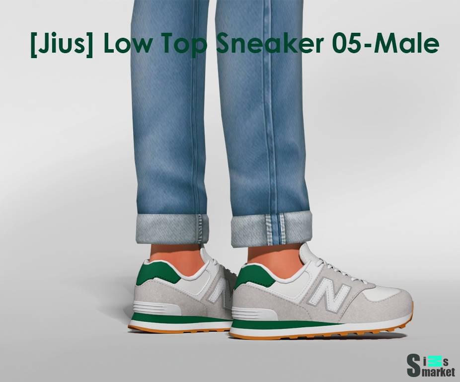 Мужские кроссовки "Low Top Sneakers 05-Male" для Симс 4 для Симс 4. Скачать мод