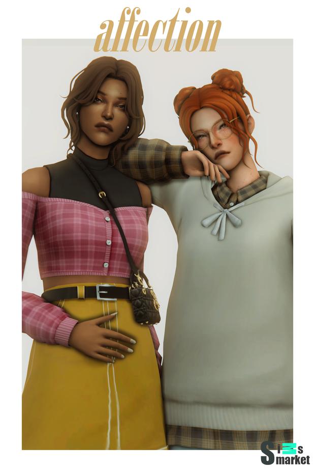 Набор «affection» By clumsyalienn для Симс 4. Скачать мод