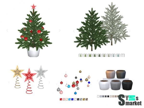 Набор christmas by nynaevedesign для Симс 4. Скачать мод