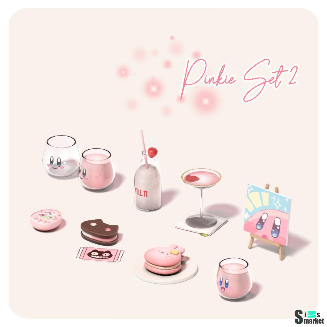 Набор декораций "Pinkie Set 2" от AIRA для Симс 4. Скачать мод
