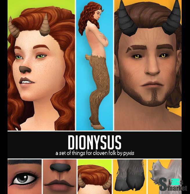 Набор для создания фавнов и сатиров "DIONYSUS" для Симс 4 для Симс 4. Скачать мод