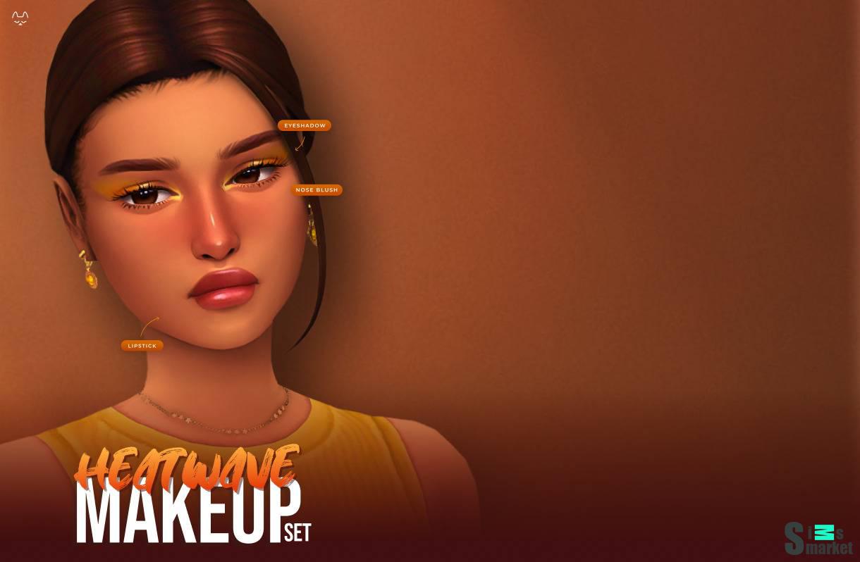 Набор косметики "Heatwave Makeup set" для Симс 4 для Симс 4. Скачать мод