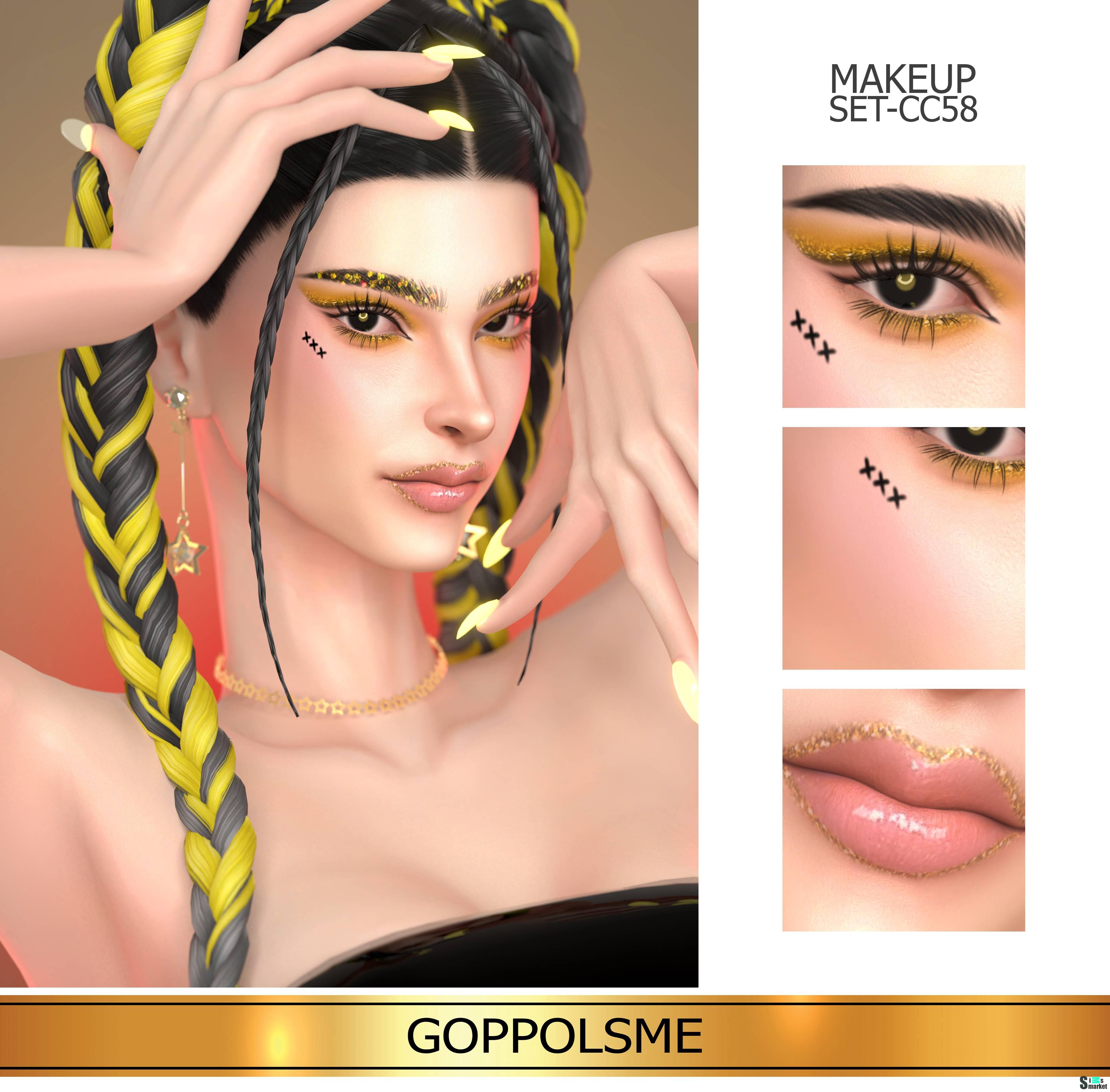 Набор косметики "MAKEUP SET CC58" для Симс 4 для Симс 4. Скачать мод