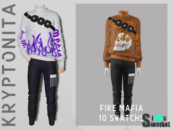 Набор  mafia by kryptonita для Симс 4. Скачать мод
