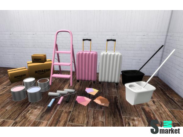 Набор moving by simmerkatex для Симс 4. Скачать мод