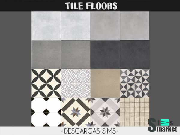 Набор напольных покрытий "Tile Floors" для Симс 4 для Симс 4. Скачать мод