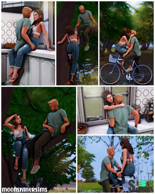 Набор поз "A Love Like Ours Pose Pack"-для Симс 4 для Симс 4. Скачать мод