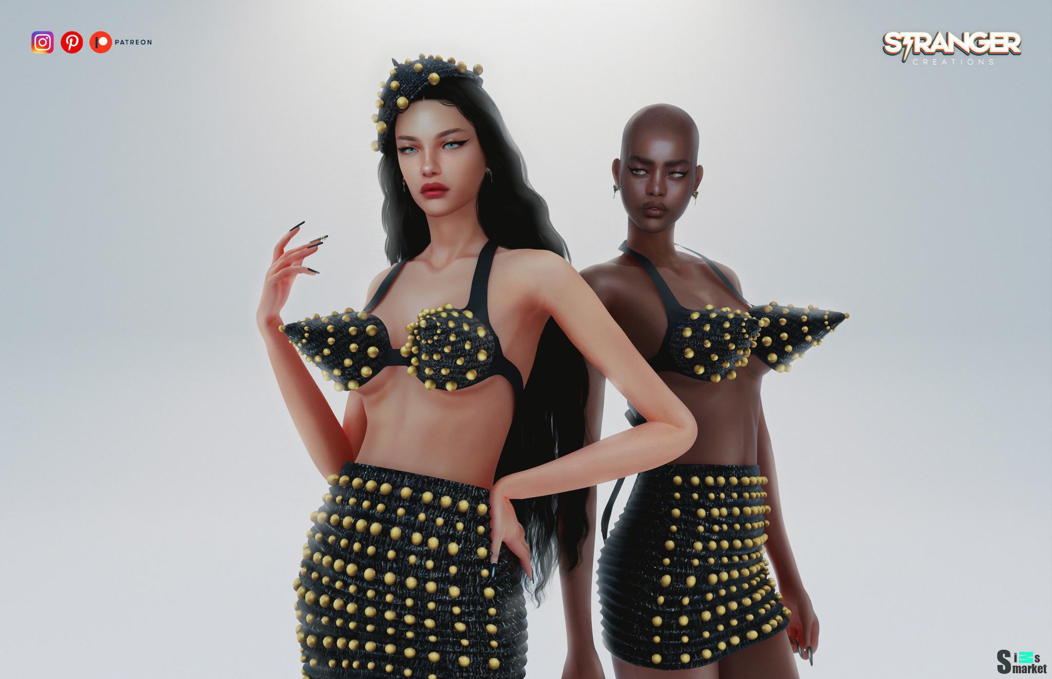 Набор Schiaparelli  для Симс 4. Скачать мод