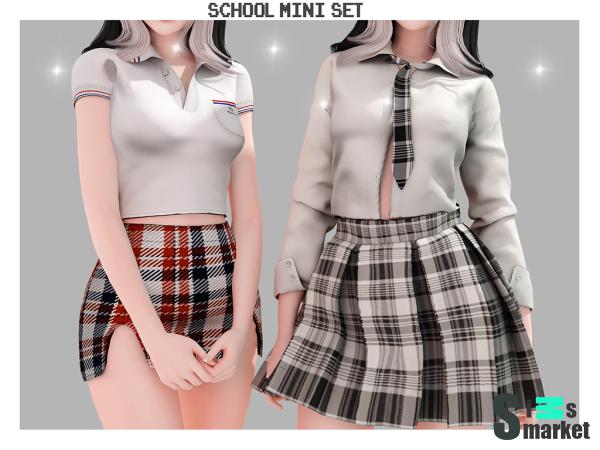 Набор school by babyetears для Симс 4. Скачать мод