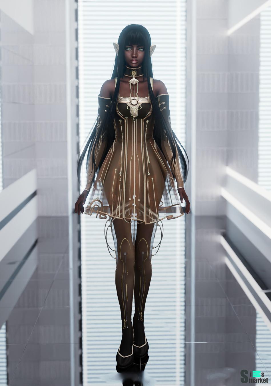 Набор Shining Nikki - Virtual Core для Симс 4. Скачать мод