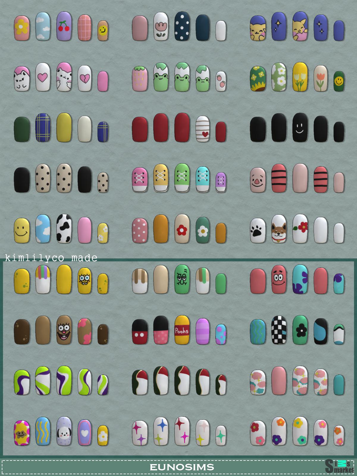 nail set для Симс 4. Скачать мод