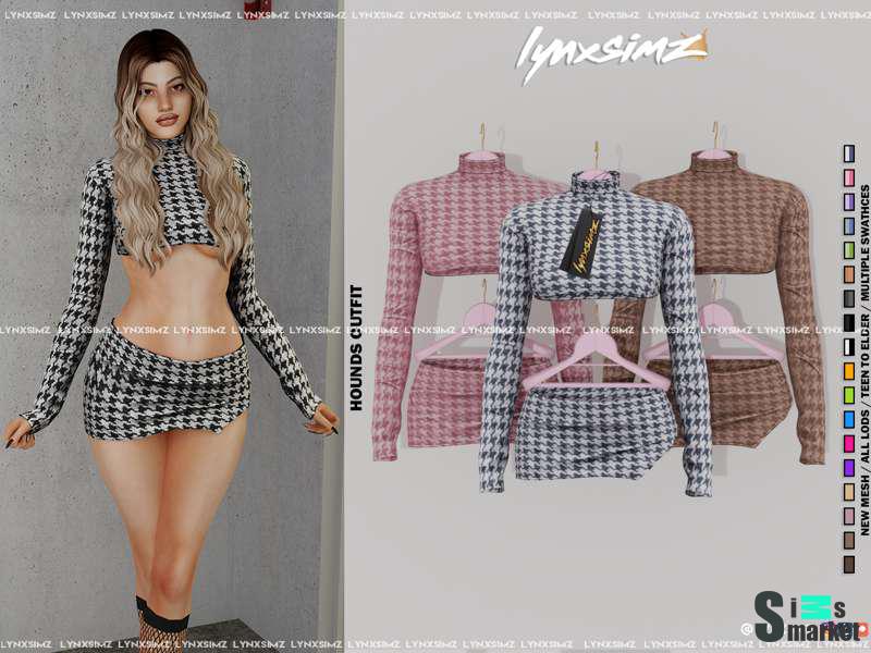 Наряд Hounds by LYNXSIMZ для Симс 4. Скачать мод